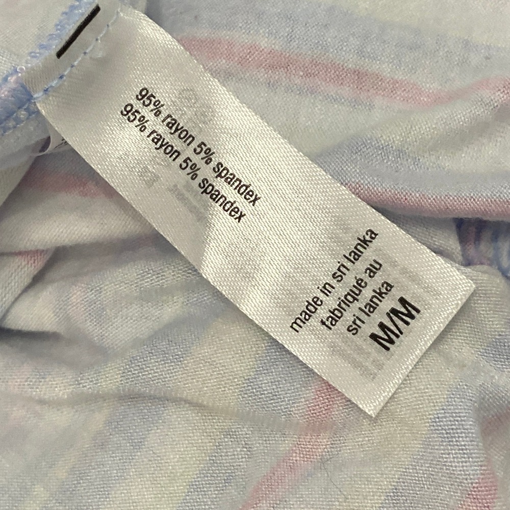 Tommy Bahama Womens Blue Pink Striped Tiered Mini Dress Cover Up TW32611 Medium - Picture 5 of 8